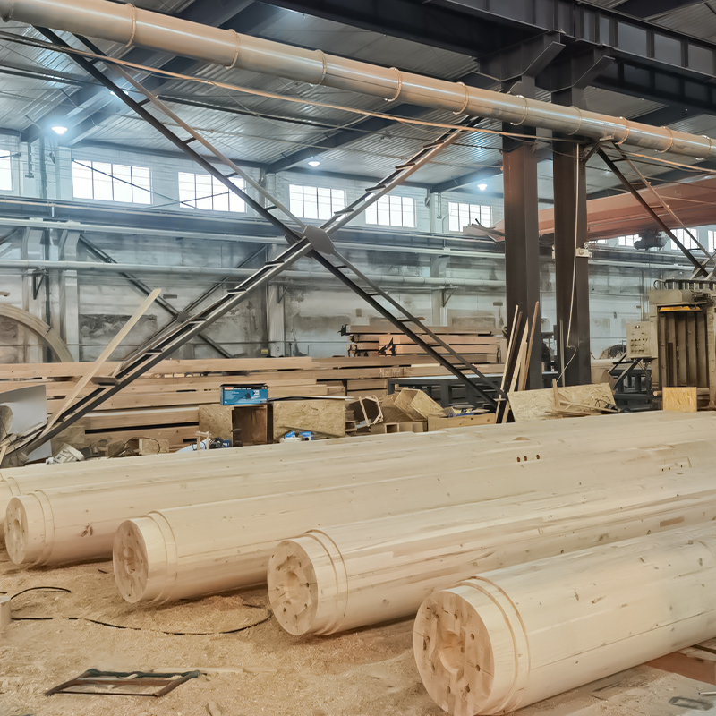 Douglas Fir  Round Glulam Column