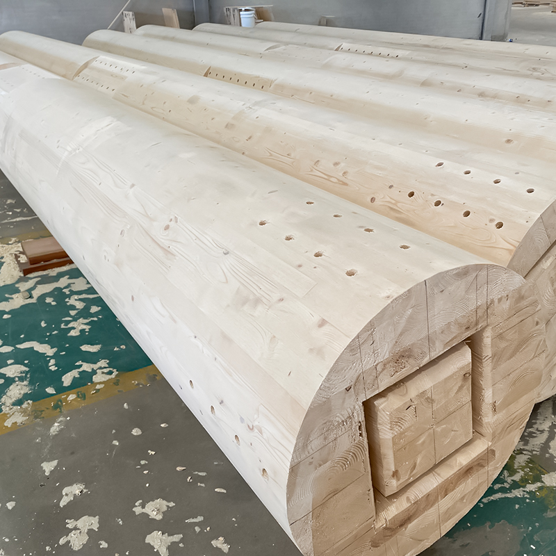 Douglas Fir  Round Glulam Column
