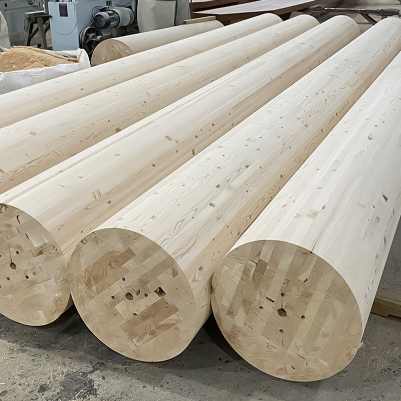 Douglas Fir  Round Glulam Column