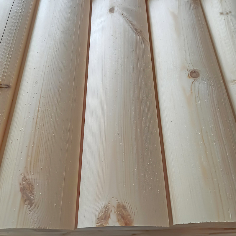Pine D-Log Siding