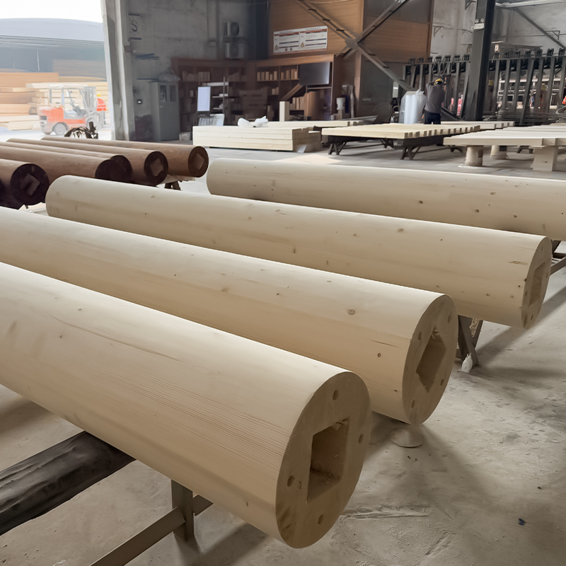 Pine Round Glulam Column